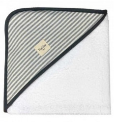 HOODED TOWEL BABY 80 80 CM KODAK STRIPES