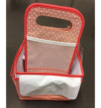 MANDJE TOILETARTIKELN TEXTIEL KORAAL 201