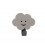 CLOUD HOOK NUPO LIGHT GREY 8,7X6CM 7