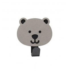 BEAR HOOK NUPO LIGHT GREY 7,5X6CM 7