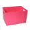 SIENA OPEN BASKET WITH OPEN HANDLES PINK