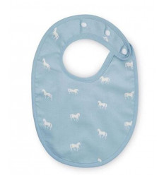 BIB SASHIKO GOTS HORSE DUSTY BLUE 6