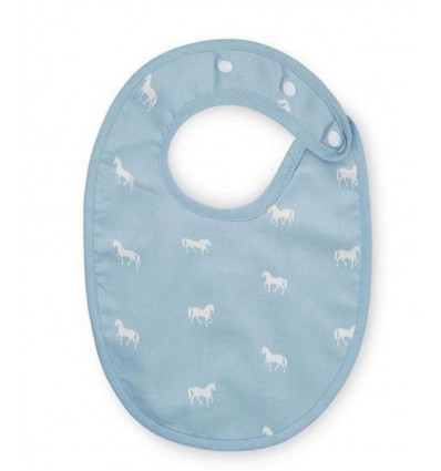 BIB SASHIKO GOTS HORSE DUSTY BLUE 6