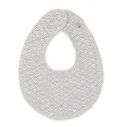 BIB TEETHING MUSLIN GOTS GREY 6