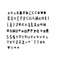 LIGHTBOX LETTER SET FUNKY BLACK 21