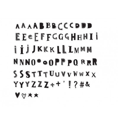 LIGHTBOX LETTER SET FUNKY BLACK 21