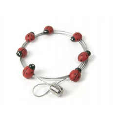 PHOTO CORD LADYBUG WITH 8 MAGNETS 72