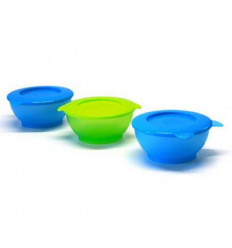 KIDDYBOO SNACK POTJES 2XBLAUW 1X LIME 7
