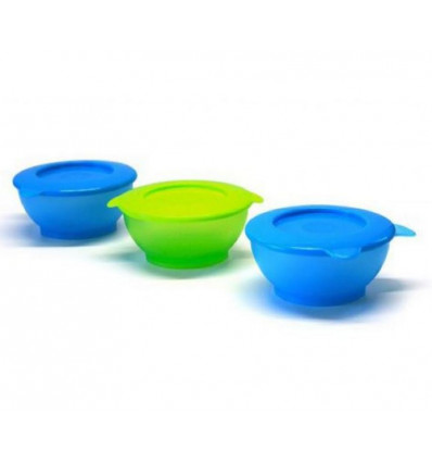KIDDYBOO SNACK POTJES 2XBLAUW 1X LIME 7