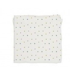 MUSLIN 120X120 WHITE BUTTERFLIES 20