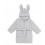 LILY BATHROBE RABBIT DUMBO GREY 1-2Y 202