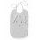 THEO TERRY BIB RABBIT DUMBO GREY ONE 20