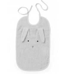 THEO TERRY BIB RABBIT DUMBO GREY ONE 20