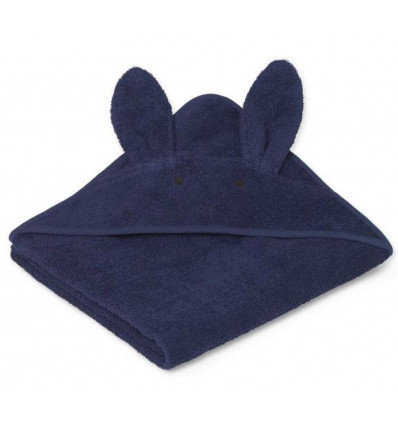 AUGUSTA HOODED TOWEL RABBIT NAVY 202