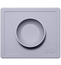 HAPPY BOWL ALL IN ONE MAT & BOWL PEWTER