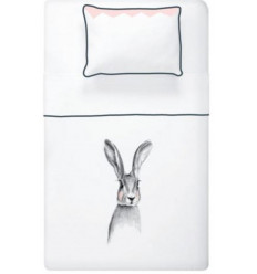 SET DUVET COVER 140X200 RABBIT 7