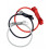 SET 3 HAARELASTIEKEN VLINDER MULTI