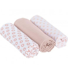 SWADDLE&BURP BLANKET L STARS PINK 231