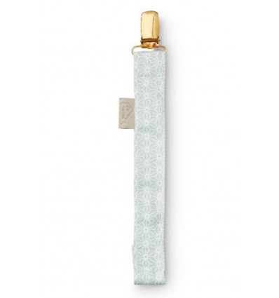 PACIFIER HOLDER CLASSIC SASHIKO MINT 7