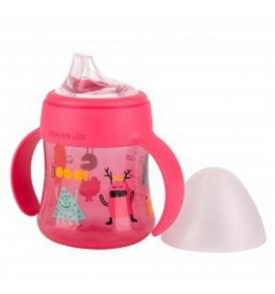 BOOO FLESJE 150ML HANDGREPEN ROZE 203