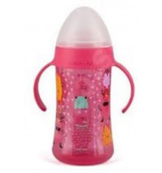 BOOO FLESJE 270ML HANDGREPEN ROZE 203