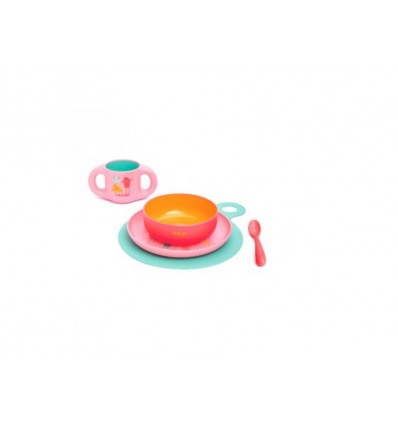 GO NATURAL-TODDLER FEEDING SET PEACH 241