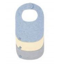 NEWBORN BIB 3P BOYS YELLOW BLUE GREY 21