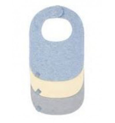 NEWBORN BIB 3P BOYS YELLOW BLUE GREY 21