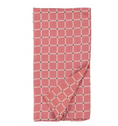 CHECK SWADDLE SOFT RED 7