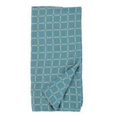 CHECK SWADDLE BLUE 7