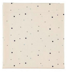 SPOTTY SHEET COT SAND/BLUE 7