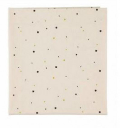 SPOTTY SHEET COT SAND/BLACK 7