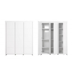 ARMOIRE 3-PORTES CAMILLE BLANC 221