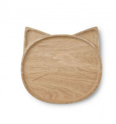 CONRAD WOOD PLATE CAT NATURAL 1SIZE 202