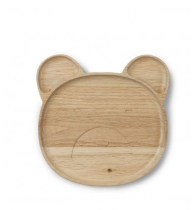 CONRAD WOOD PLATE MR BEAR NATURAL 202