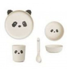 BAMBOO BOX SET PANDA CREME 1SIZE 202