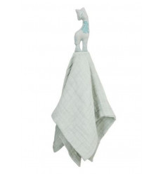 CUDDLE CLOTH MUSLIN GIRAFFE GOTS DARK