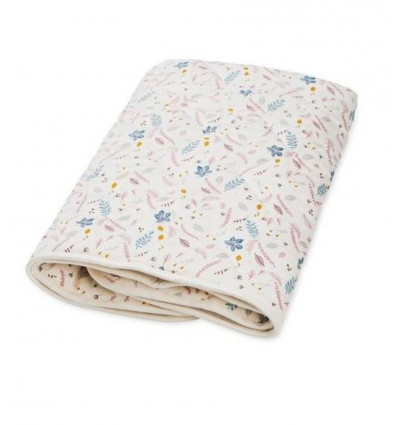BLANKET BABY OCS PRESSED LEAVES ROSE 21