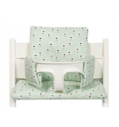 HIGH CHAIR CUSHION STRIPES OLIVE 232