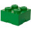 OPBERGBOX BRICK 4 DONKER GROEN 72