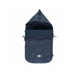 PASSEGIATA GOLD/MIDN BLU FOOTMUFF 22