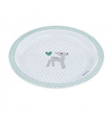 PLATE MELAMINE/SIL LELA LIGHT MINT 201