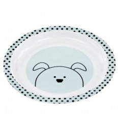 PLATE MELAMINE/SIL LITTLE CHUMS DOG 21