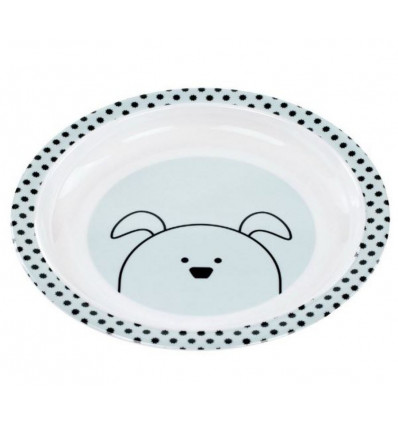 PLATE MELAMINE/SIL LITTLE CHUMS DOG 21