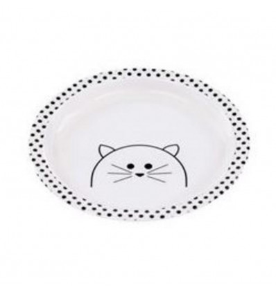PLATE MELAMINE/SIL LITTLE CHUMS CAT 21