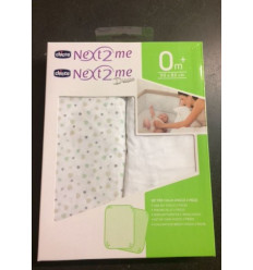 LOT DE 2 DRAPS HOUSSE N2M LIGHT GREY 201
