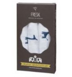 WASH CLOTH SET 3PC GIRAF INDIG BLUE 233