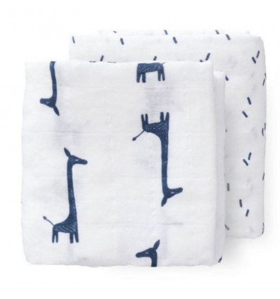 SWADDLE 2ST 70X60 GIRAF INDIGO BLUE 233