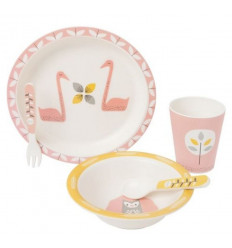 DINNER SET BAMBOO SWAN 21
