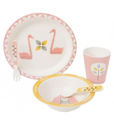 DINNER SET BAMBOO SWAN 21